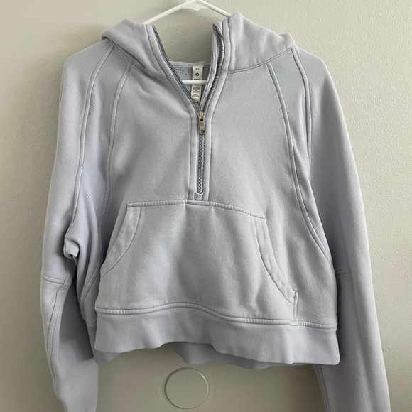 Lululemon Oversized Scuba Hoodie Half Zip M/L Light Purple - Picture 1 of 3